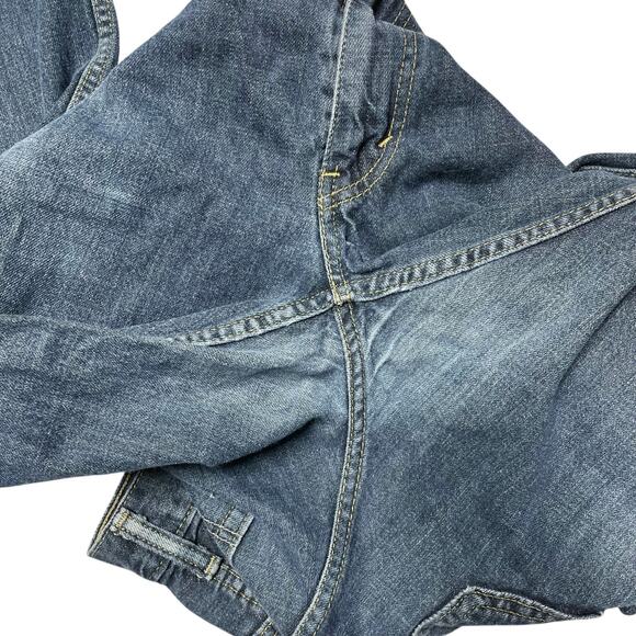 LEVI'S 559 Jeans w/ Boho Patchwork & Flare Embellishments Size 34x30 (altered) - Picture 9 of 9